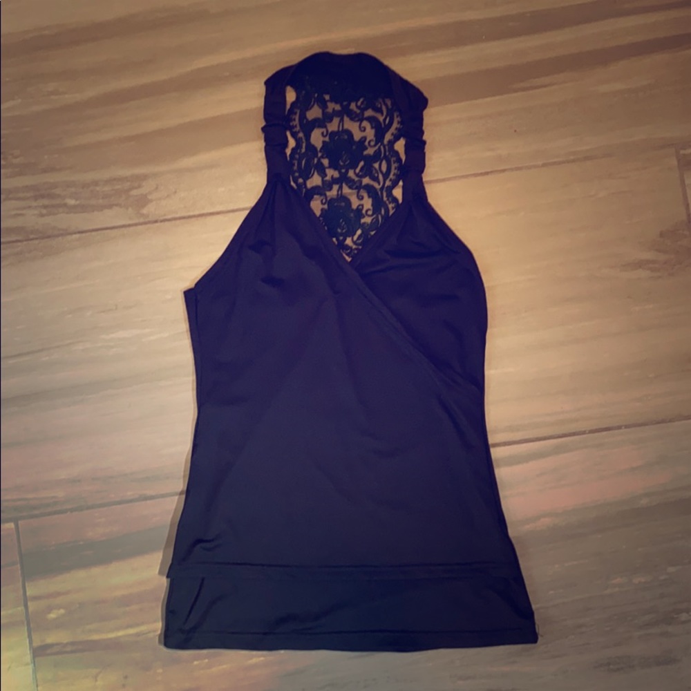 NWOT Lace Back Halter